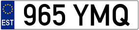 Trailer License Plate
